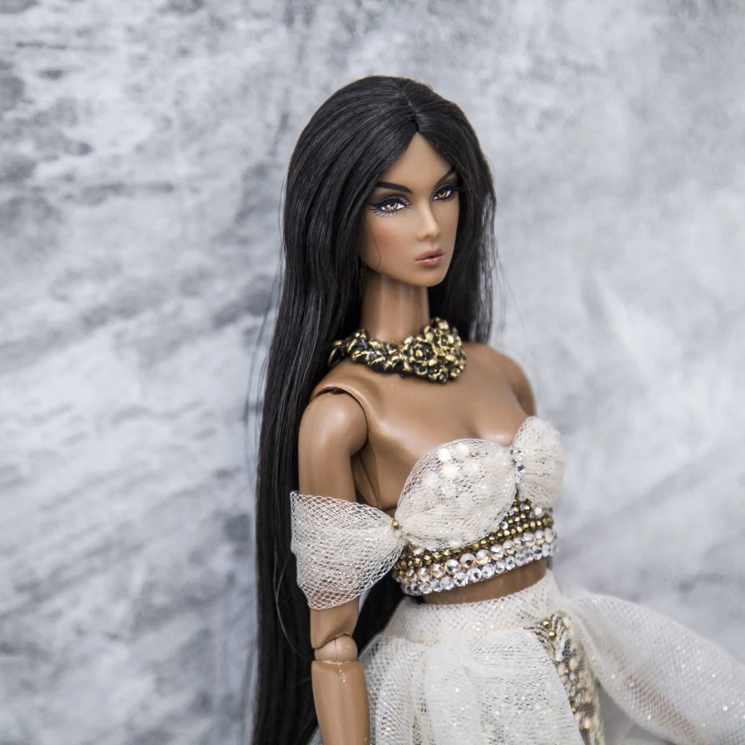 Set "Light Gold" top+skirt for Fashion Royalty NuFace 11 10.jpg