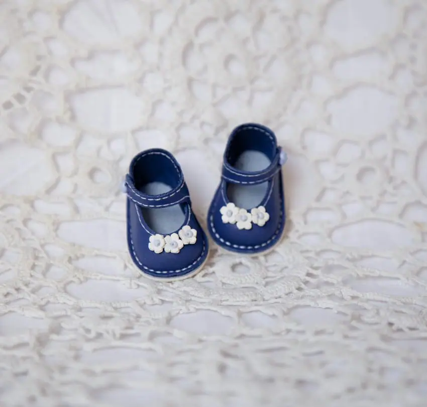 Shoes for doll Meadow Dumpling 11 inches, sandals of blue color. 6 mg 7230.jpg