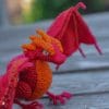 The dragon is a Chinese fireball. A fantastic creature.