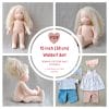 DIY Waldorf doll 15 inch (38 cm) tall. PDF pattern and tutorial. Patterns of doll clothes as bonus!