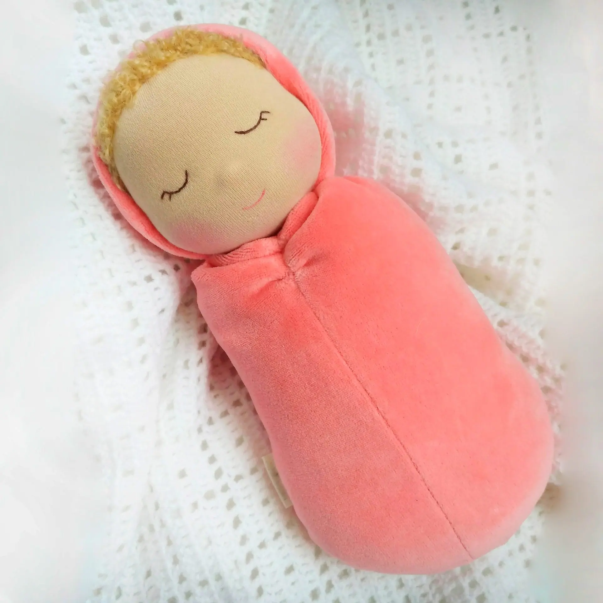 DIY Waldorf swaddle sleeping doll 11 inch/27 cm tall. PDF pattern 6 4.jpg