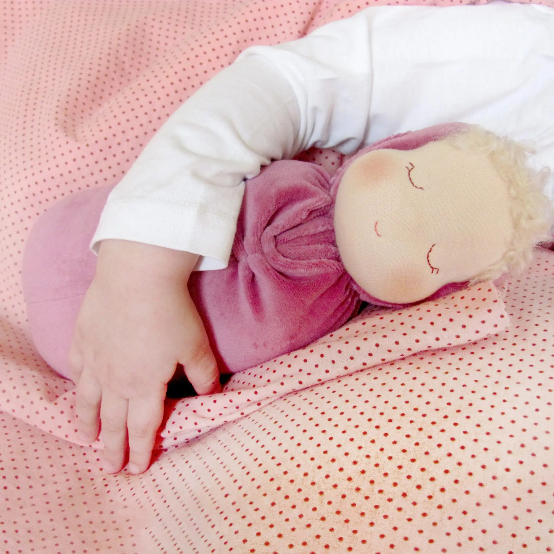 DIY Waldorf swaddle sleeping doll 11 inch/27 cm tall. PDF pattern 5 DIY Waldorf swaddle sleeping doll 11 inch (27 cm) tall. PDF sewing pattern and tutorial.