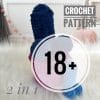 CROCHET PATTERN PENIS keychain ELMIRAJEART