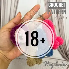 CROCHET PATTERN PENIS keychain ELMIRAJEART