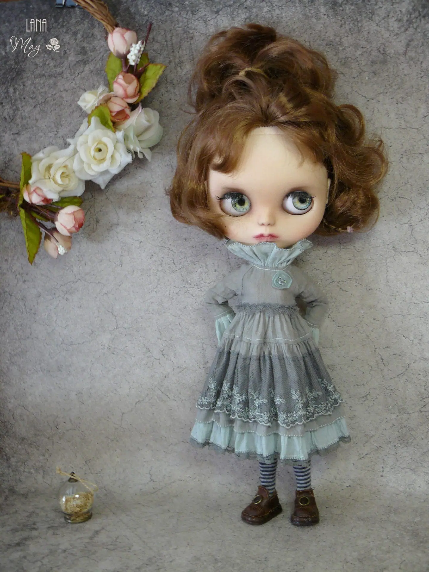Blythe dress in vintage style, hand-dyed fabrics 7 serbiruz8.jpg