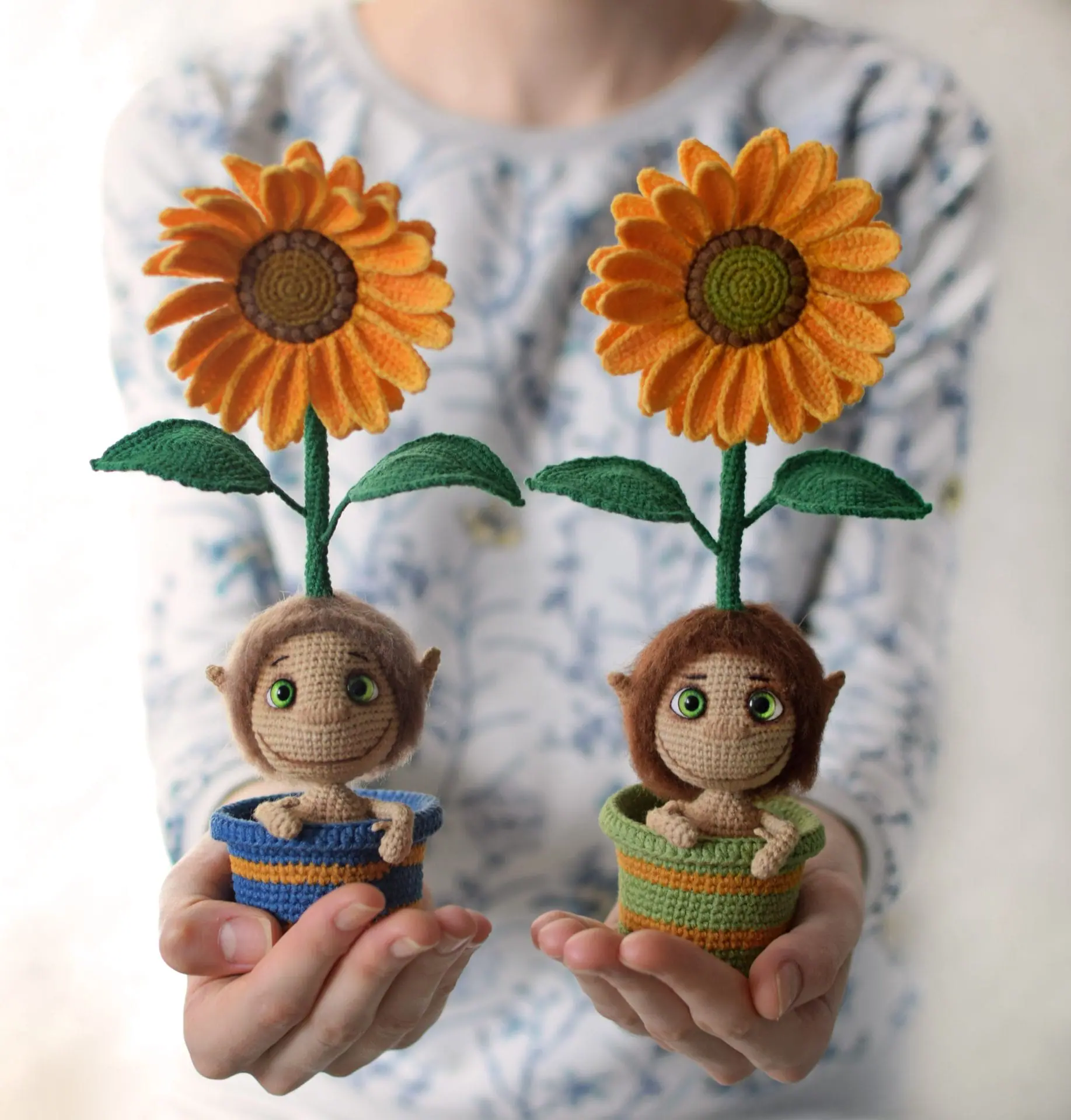 Amigurumi Sunflower child. PDF crochet pattern doll in English 6 dsc 0740.jpg