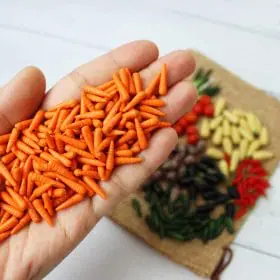 Miniature carrot 1:12 Miniature Vegetables