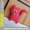 Cat sewing pattern