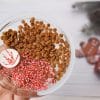Miniature Candy cane 1:12 Chocolate chip cookies Baked goods for dolls Realistic miniatures - Dollhouse miniature