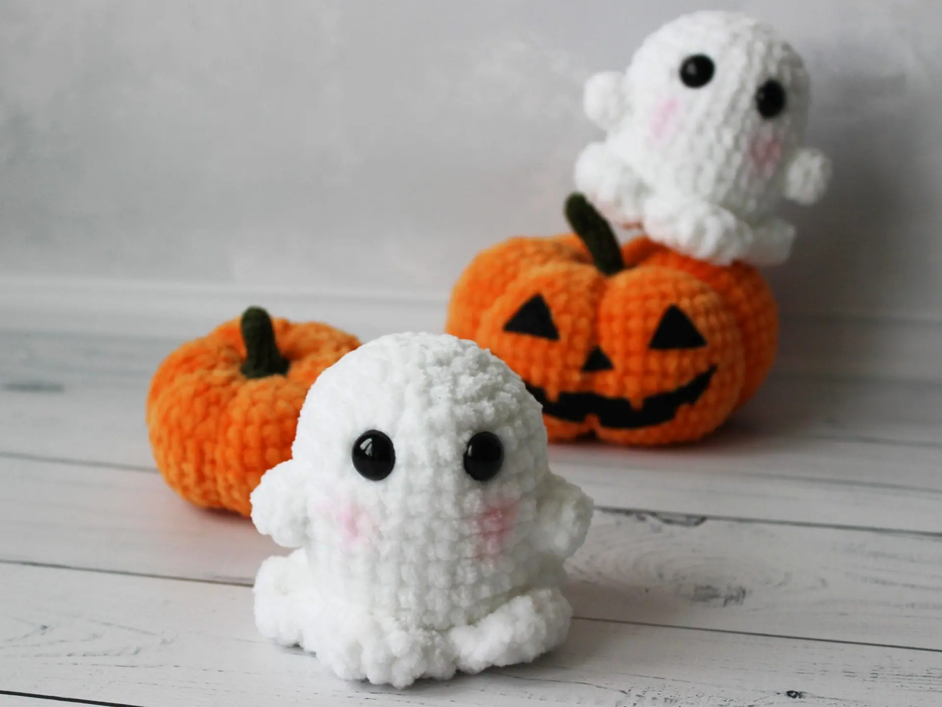 CROCHET PATTERN Ghost toy Pumpkin toy Amigurumi tutorial PDF file 8 CROCHET PATTERN Ghost toy Pumpkin toy