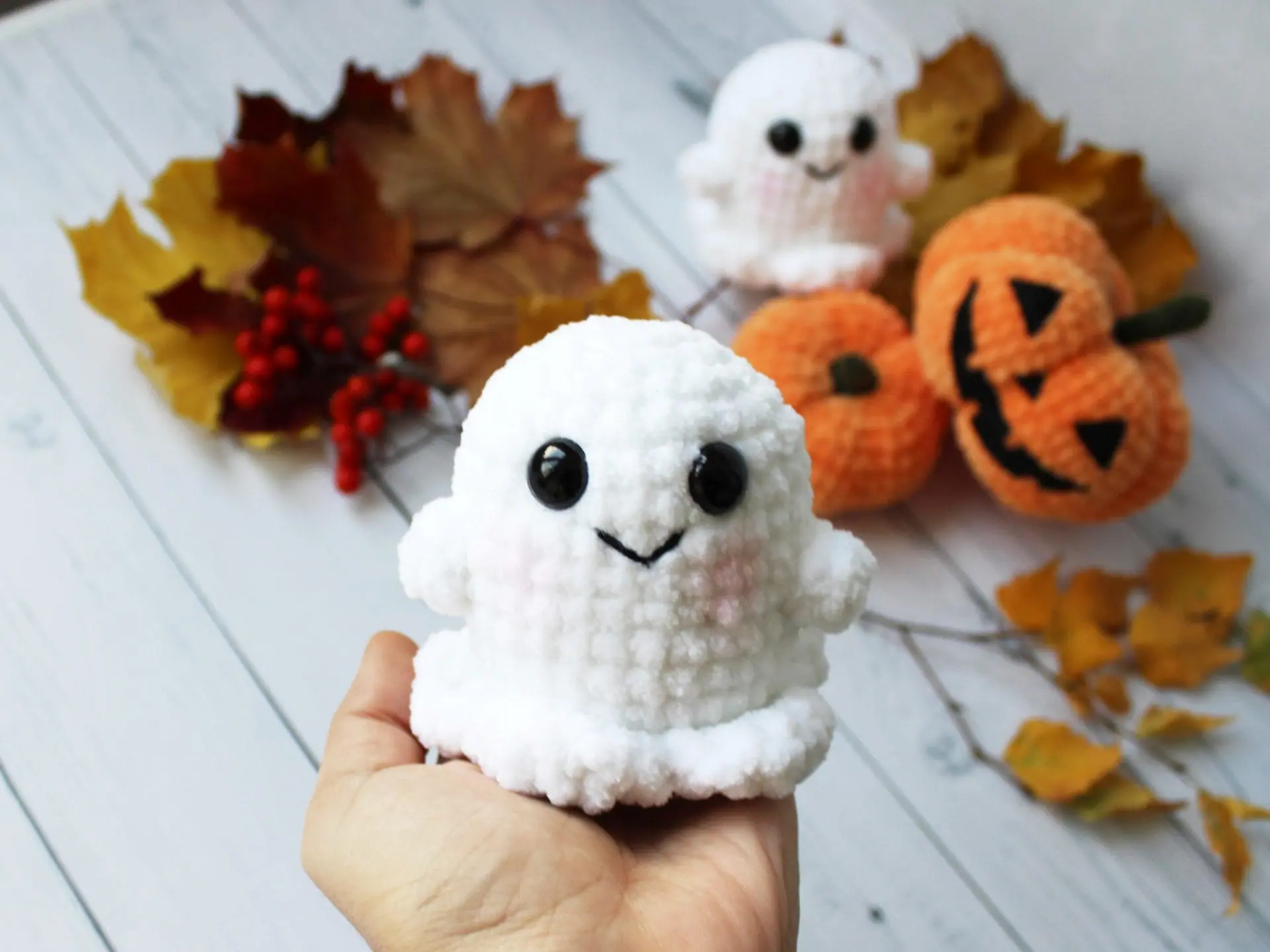 CROCHET PATTERN Ghost toy Pumpkin toy Amigurumi tutorial PDF file 3 CROCHET PATTERN Ghost toy Pumpkin toy