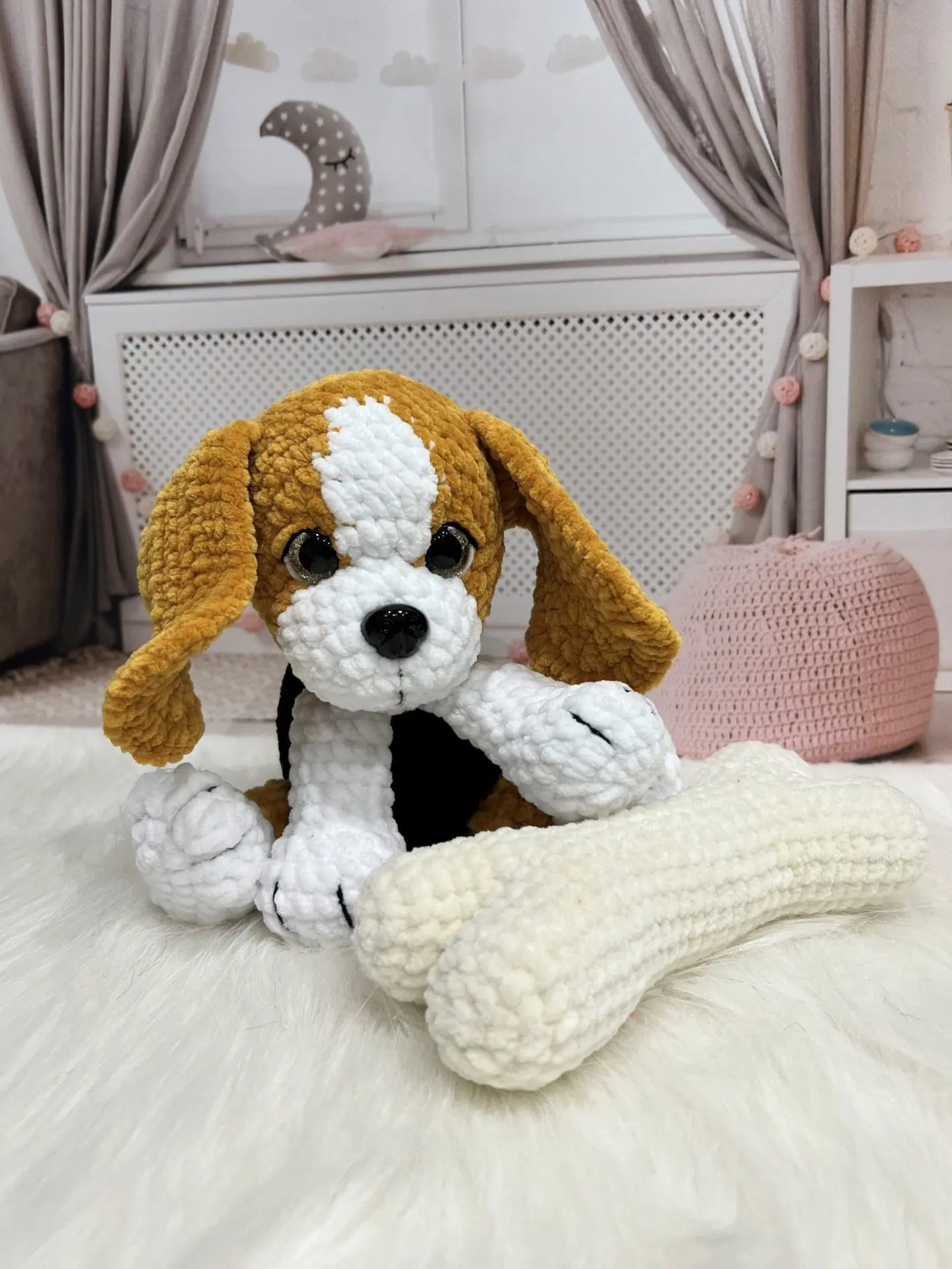 Stuffed Dog toy Beagle Realistic dog toy - Handmade toy 1 Dog toy Beagle Realistic dog toy Puppy toy