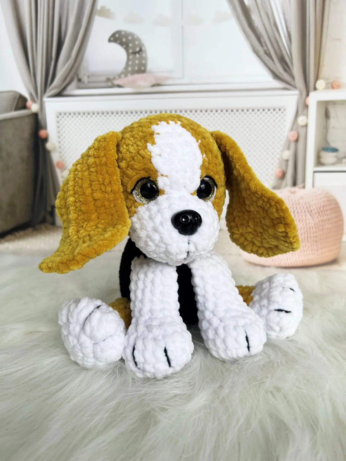 Stuffed Dog toy Beagle Realistic dog toy - Handmade toy 5 Dog toy Beagle Realistic dog toy Puppy toy