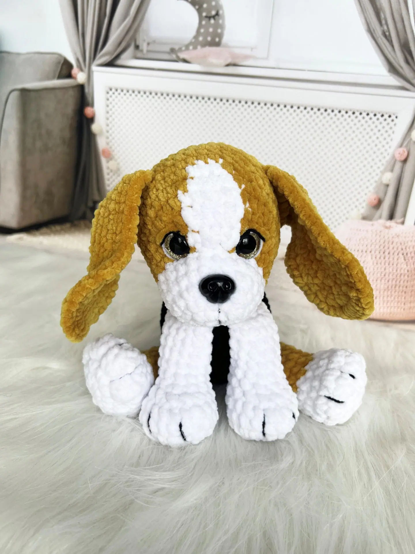 Stuffed Dog toy Beagle Realistic dog toy - Handmade toy 7 Dog toy Beagle Realistic dog toy Puppy toy