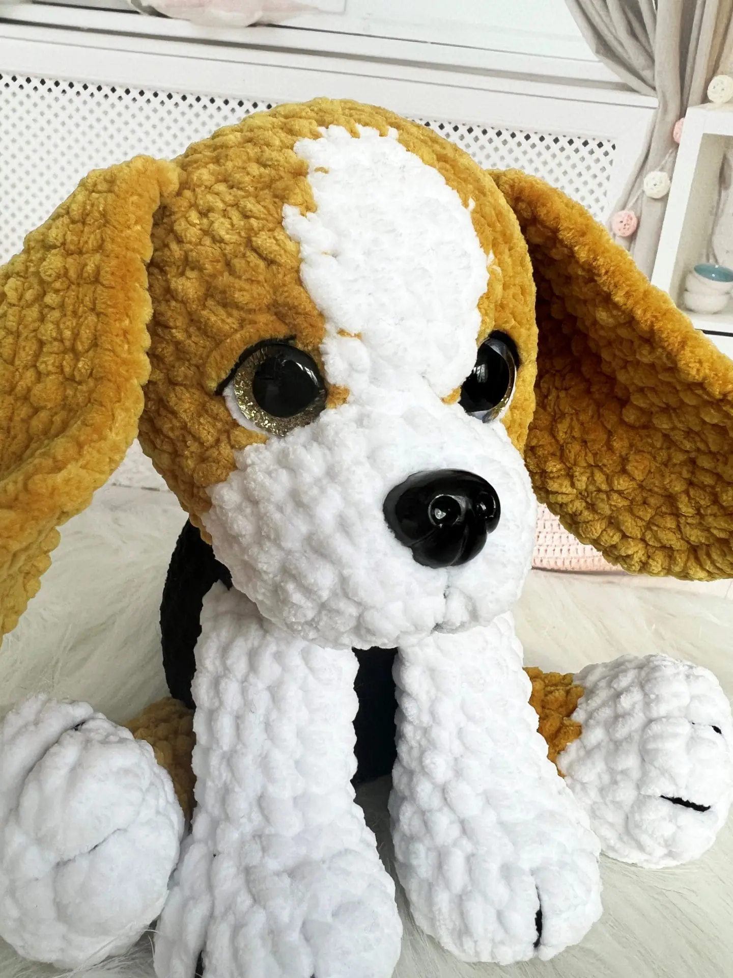 Stuffed Dog toy Beagle Realistic dog toy - Handmade toy 8 Dog toy Beagle Realistic dog toy Puppy toy