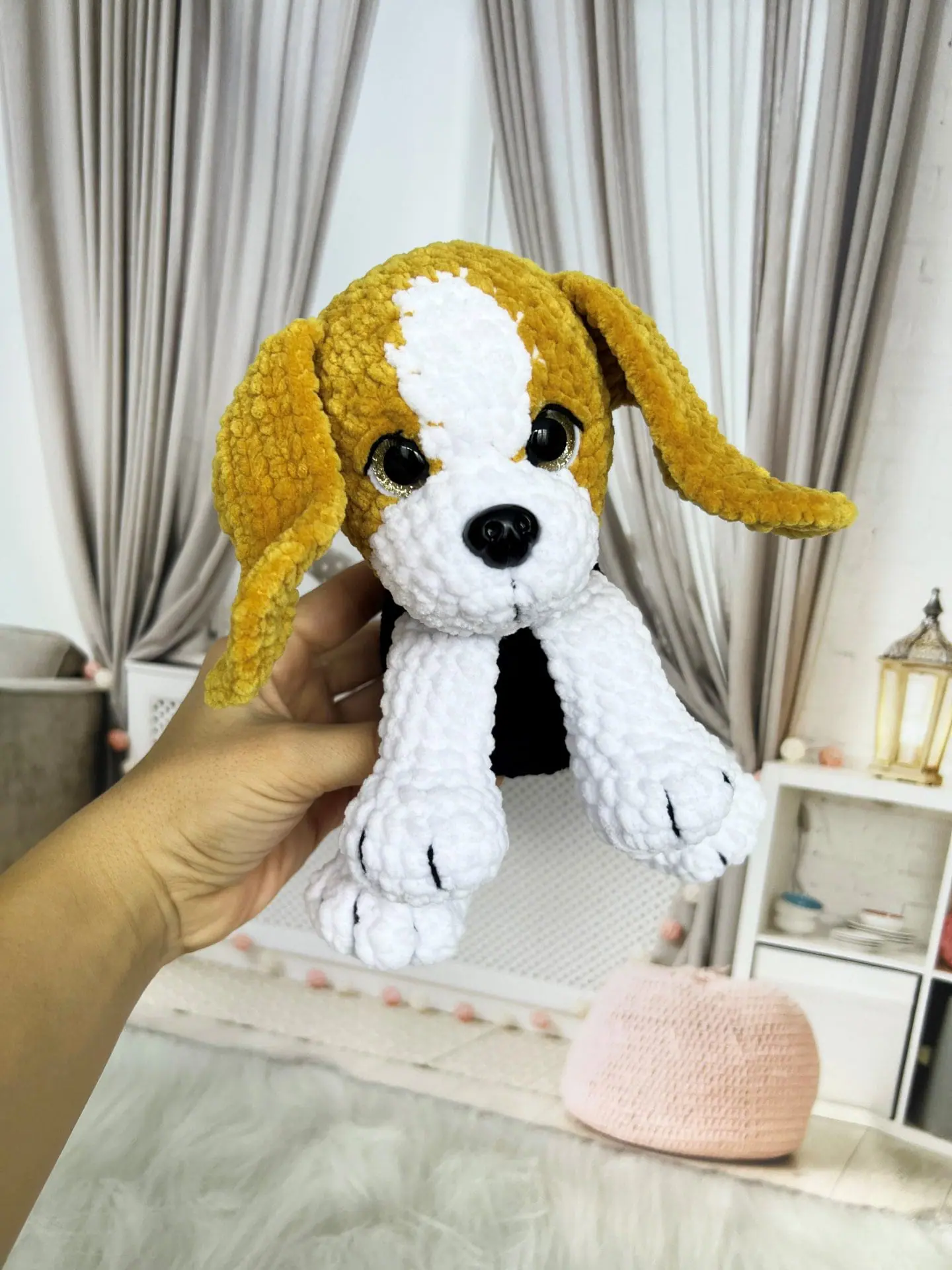 Stuffed Dog toy Beagle Realistic dog toy - Handmade toy 11 Dog toy Beagle Realistic dog toy Puppy toy