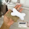 CROCHET PATTERN Keychain Bone toy Halloween Amigurumi tutorial