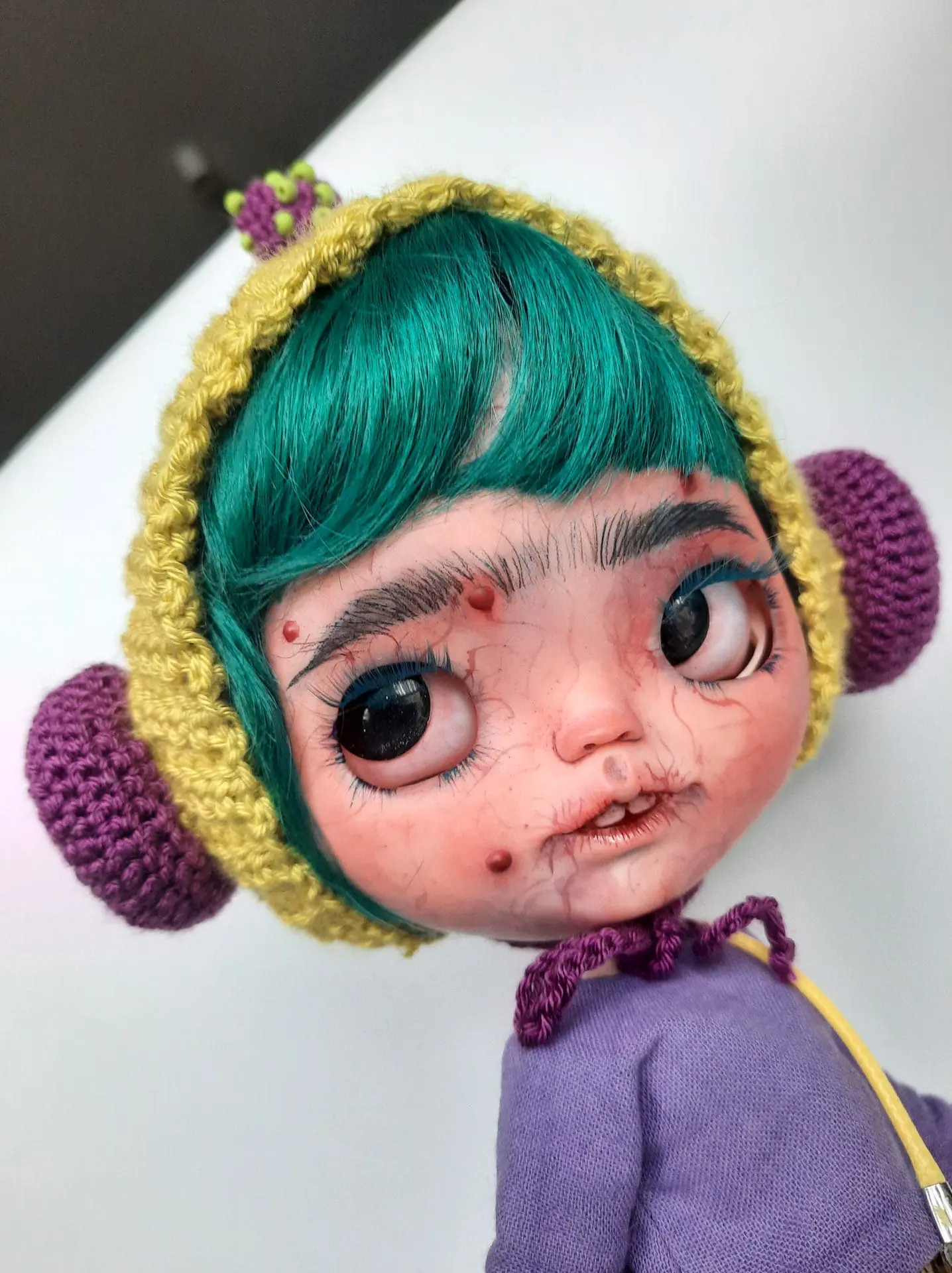 Blythe ForeverHelloKitty２点【yukaminnie様用】 Blythe doll custom sculpted face Natural hair Zombee