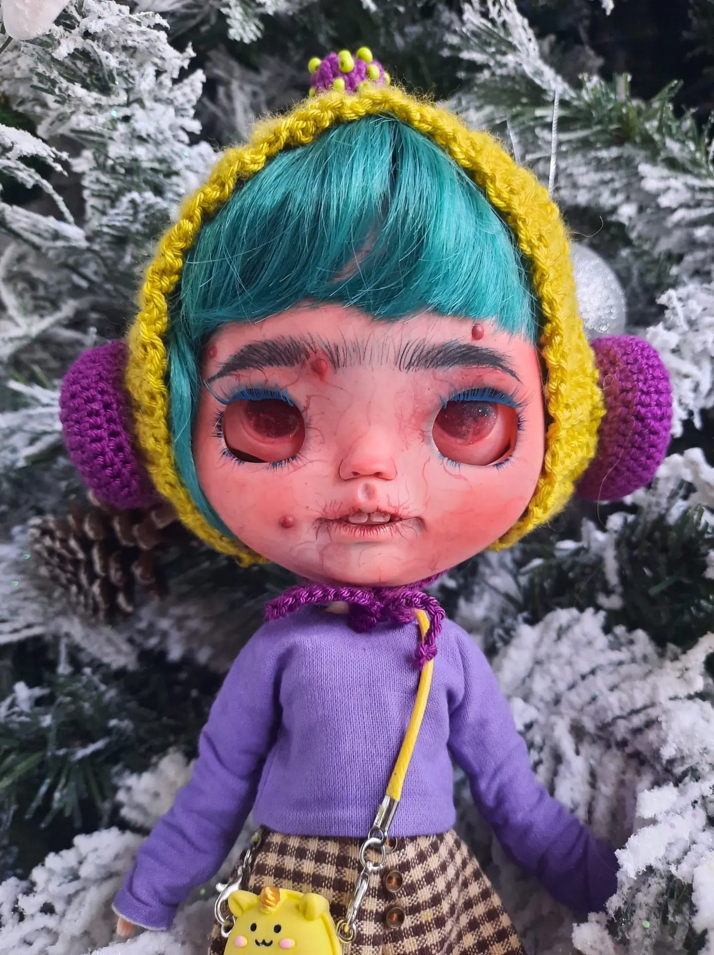 Blythe ForeverHelloKitty２点【yukaminnie様用】 Blythe doll custom sculpted face Natural hair Zombee