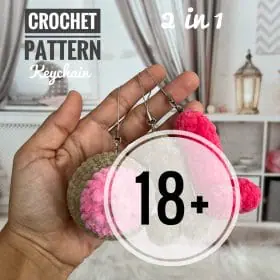 CROCHET PATTERN Keychain penis toy Keychain breast toy - Amigurumi tutorial PDF file