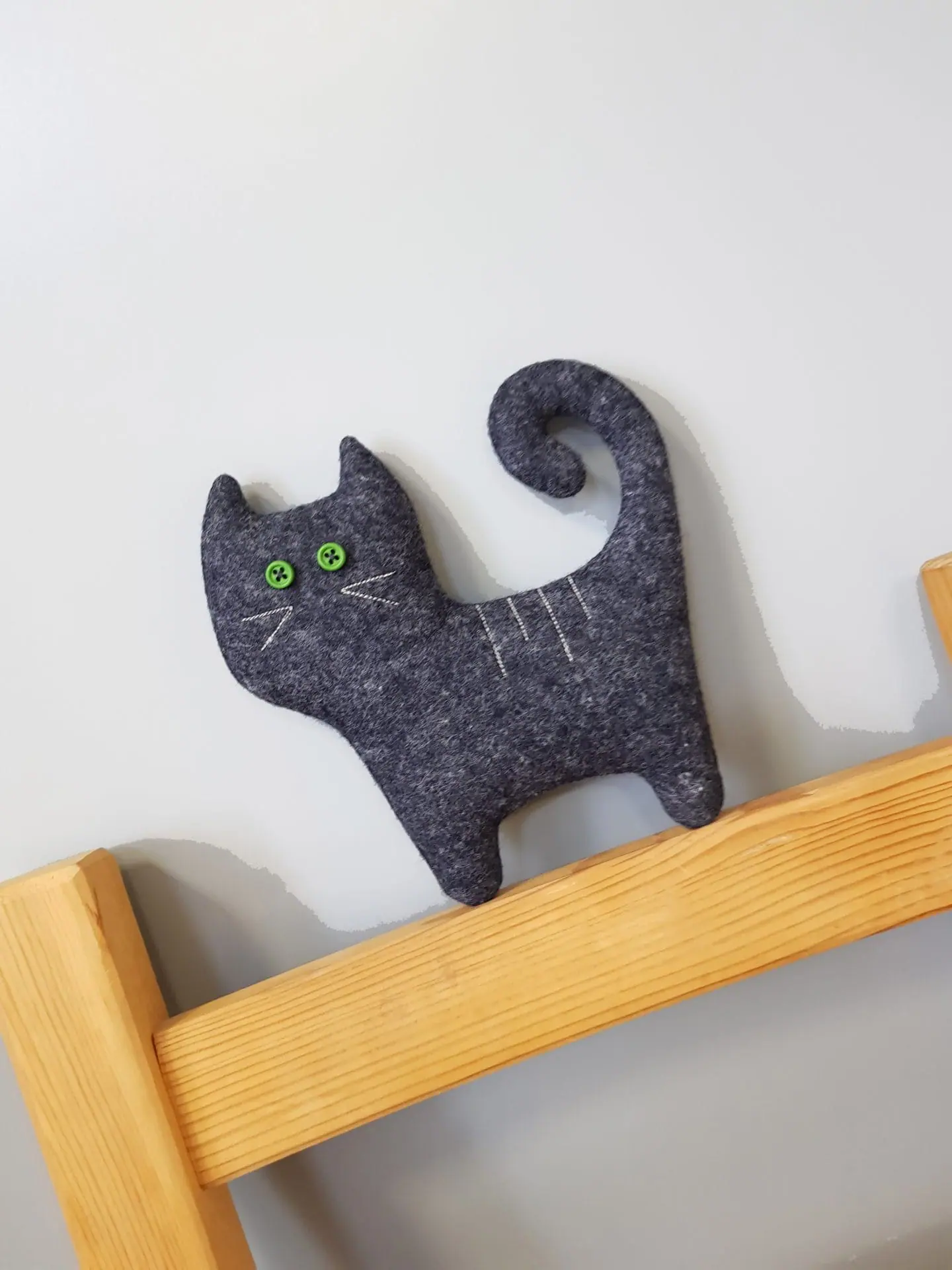 Felt Cat sewing pattern PDF, digital tutorial, Halloween Doll DIY 6 Felt doll pattern