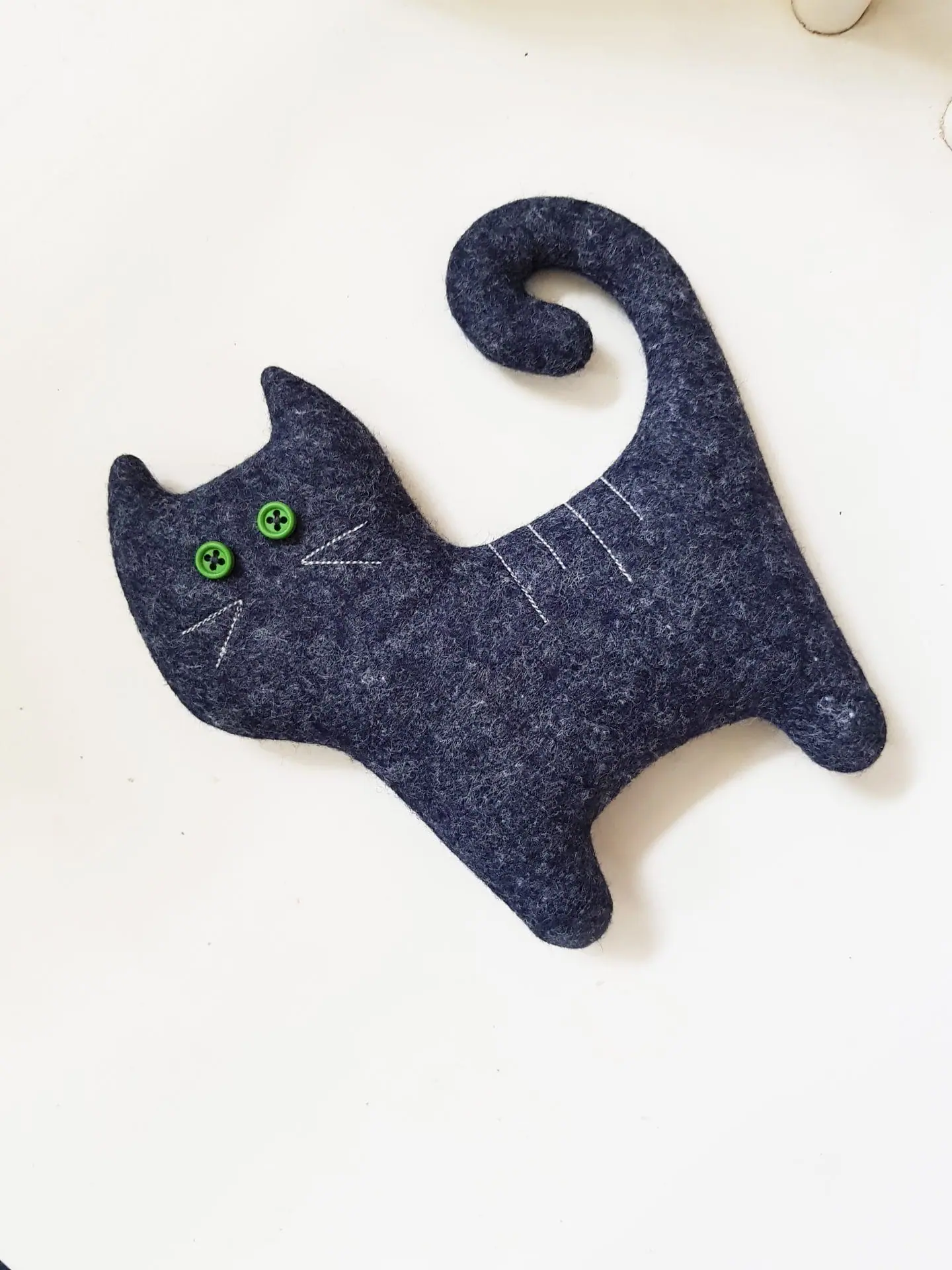 Felt Cat sewing pattern PDF, digital tutorial, Halloween Doll DIY 4 Felt doll pattern