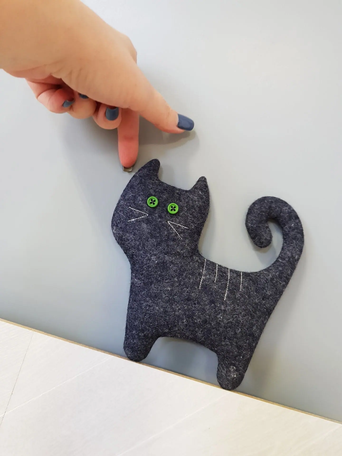 Felt Cat sewing pattern PDF, digital tutorial, Halloween Doll DIY 8 Felt doll pattern