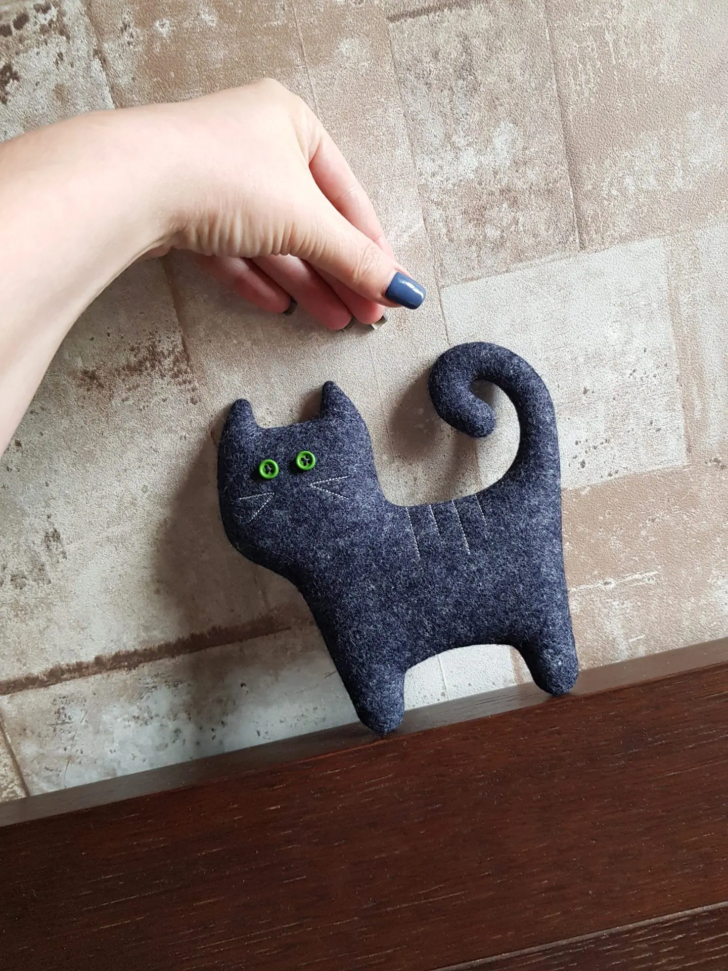 Felt Cat sewing pattern PDF, digital tutorial, Halloween Doll DIY 11 Felt doll pattern