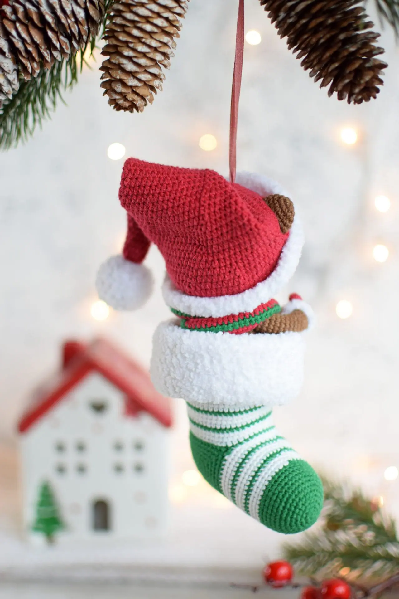 Amigurumi Teddy Bear in the sock. PDF crochet pattern in English 4 dsc 0543.jpg
