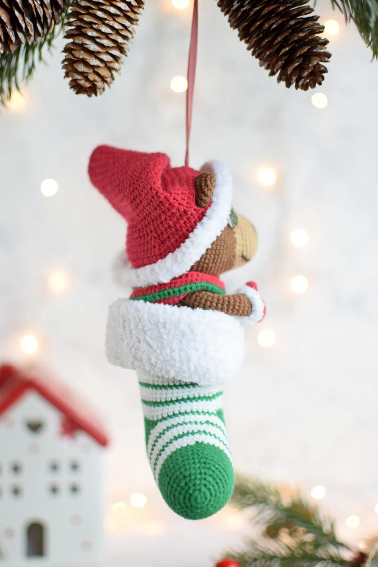 Amigurumi Teddy Bear in the sock. PDF crochet pattern in English 5 dsc 0544.jpg