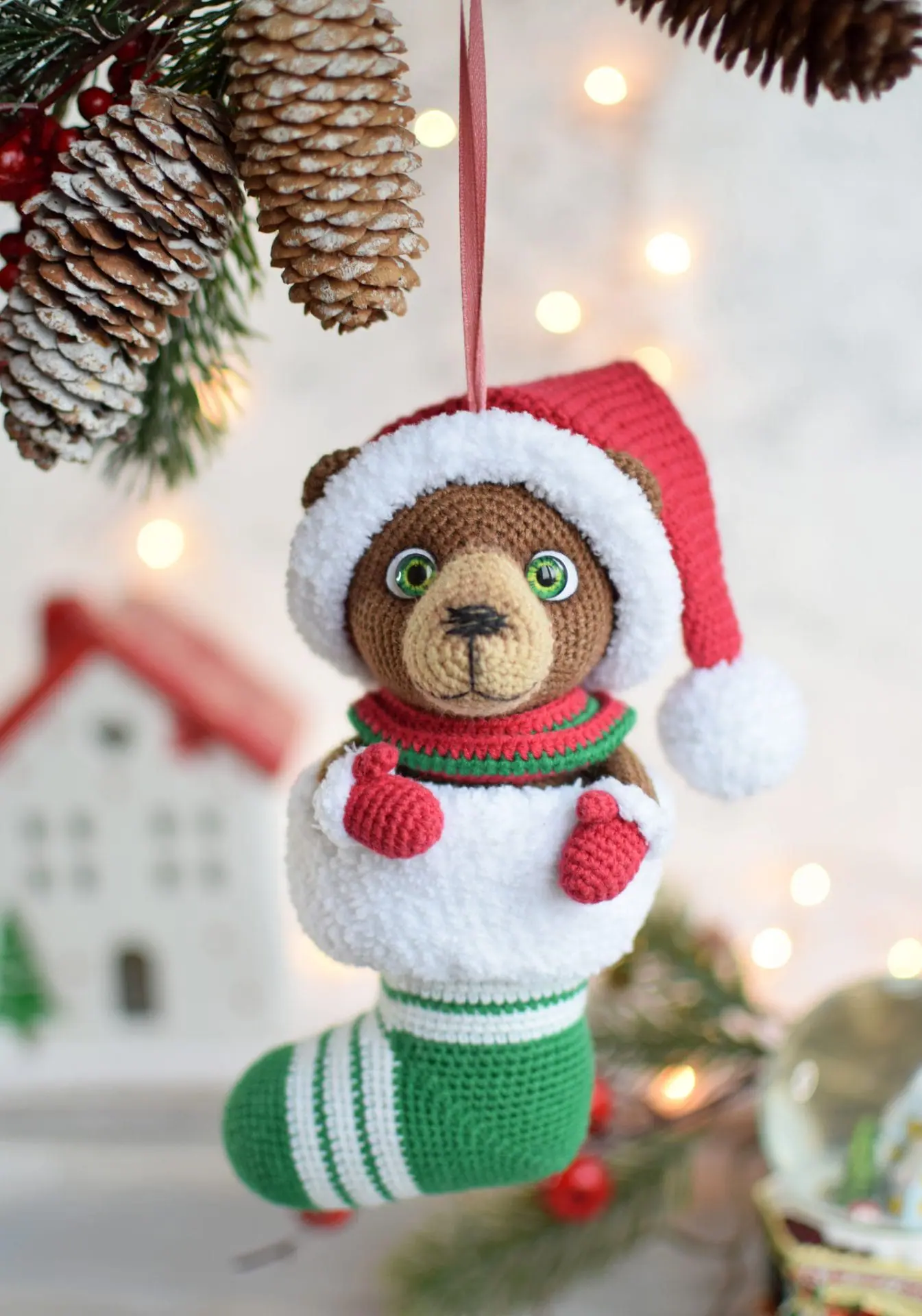 Amigurumi Teddy Bear in the sock. PDF crochet pattern in English 6 dsc 05871.jpg