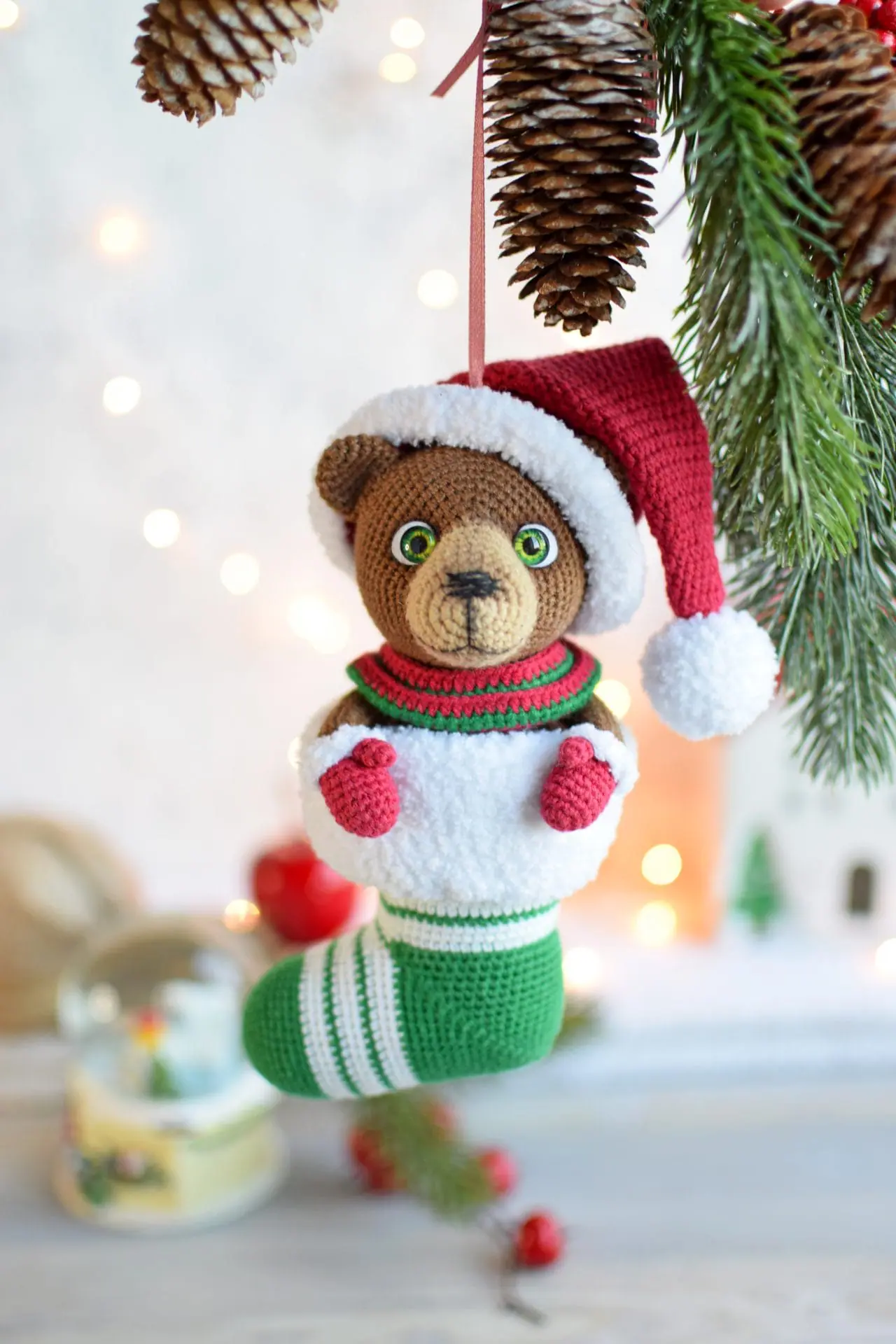 Amigurumi Teddy Bear in the sock. PDF crochet pattern in English 7 dsc 06521.jpg