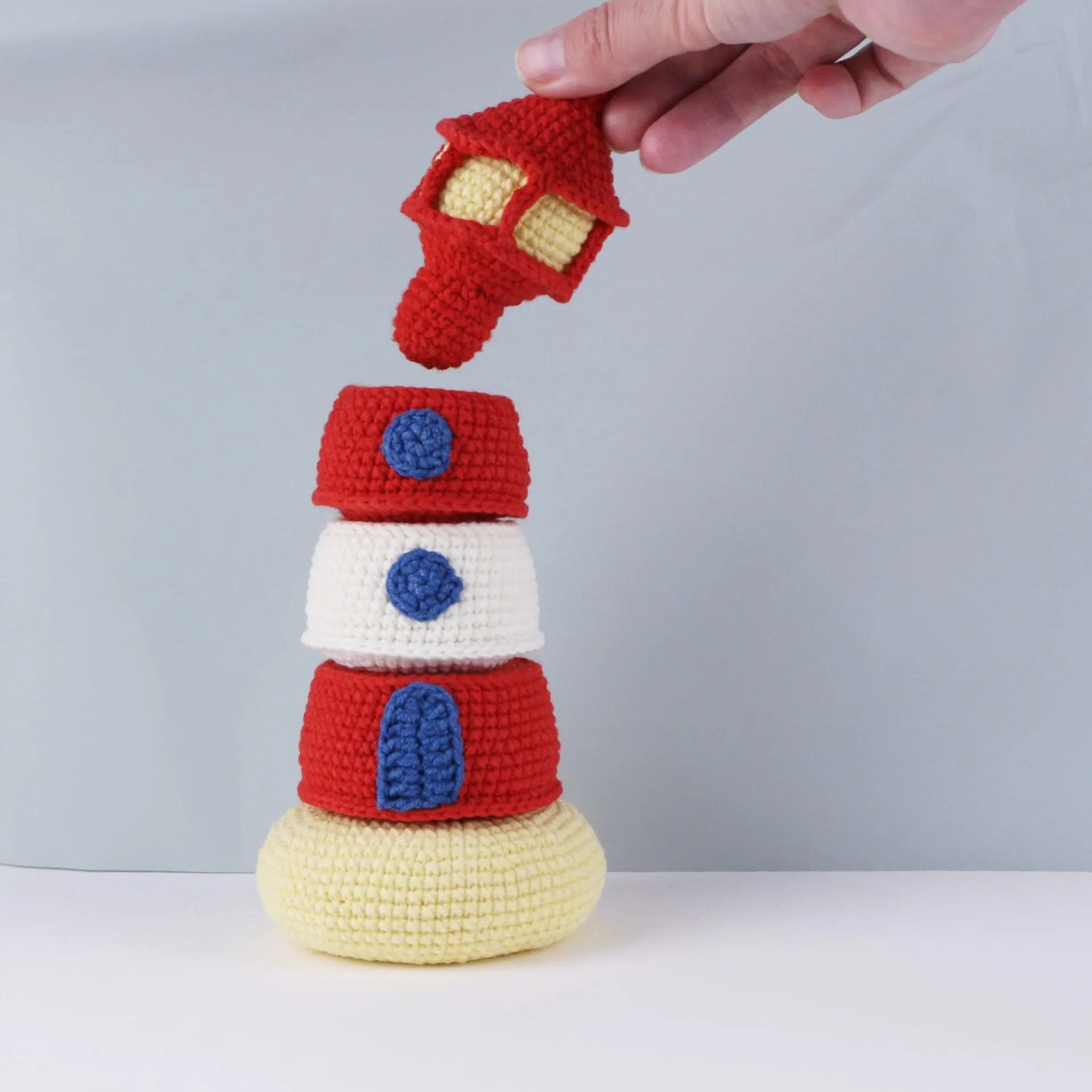 Crochet pattern Lighthouse stacker 1 img 6032.jpg