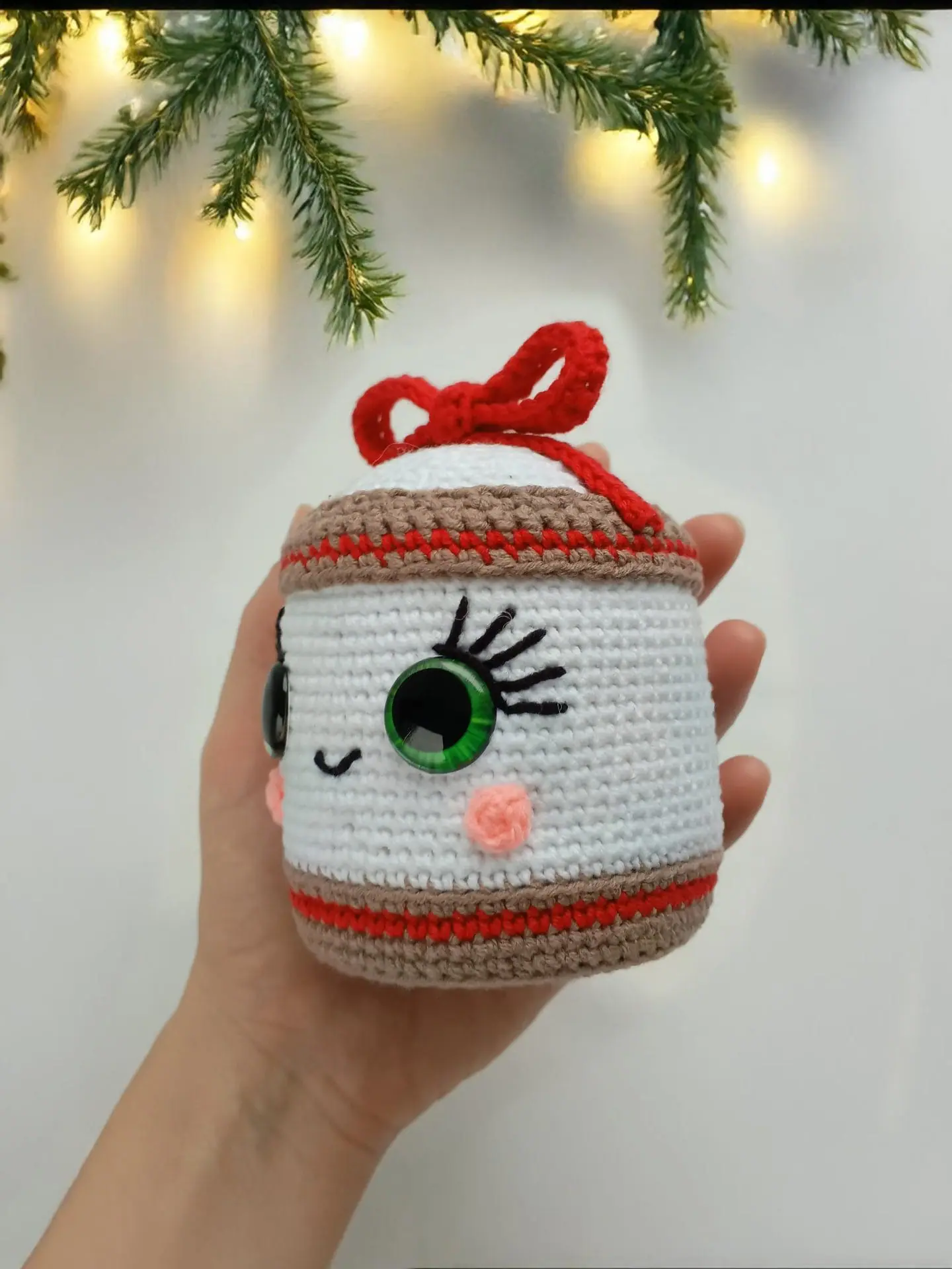 Crochet Christmas Gift Box Pattern – Festive Amigurumi Decoration 2 Plush crochet Christmas gift box amigurumi, handmade holiday decoration pattern