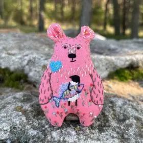 Collectible interior toy bear "Fish of my dreams"