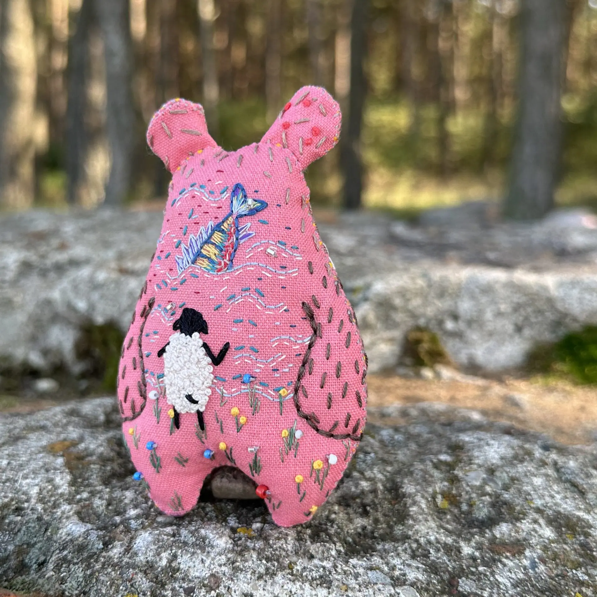 Collectible interior toy bear "Fish of my dreams". 3 002.jpg