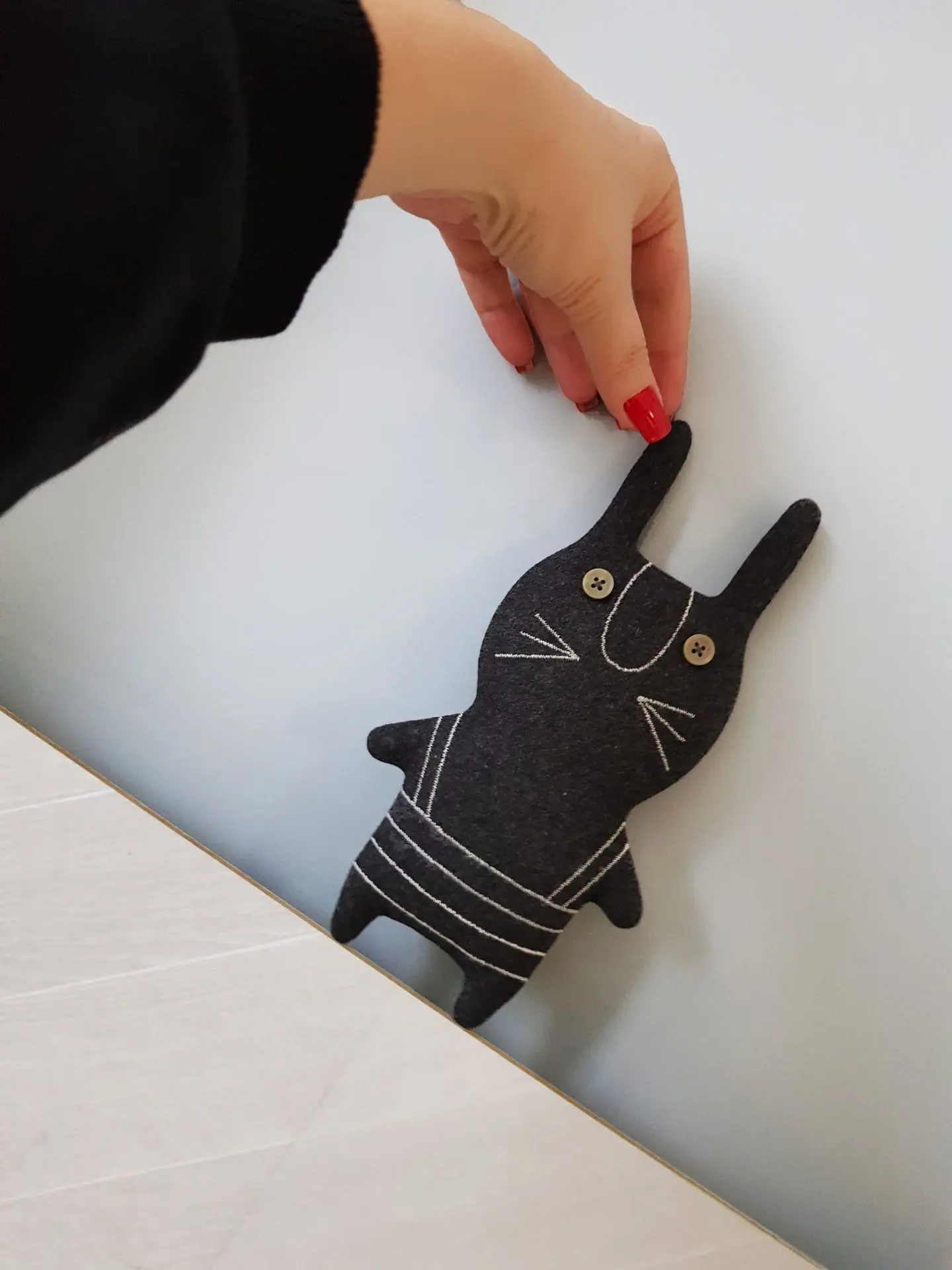 Black Rabbit sewing pattern PDF, tutorial Halloween Doll Diy 4 rabbit sewing pattern
