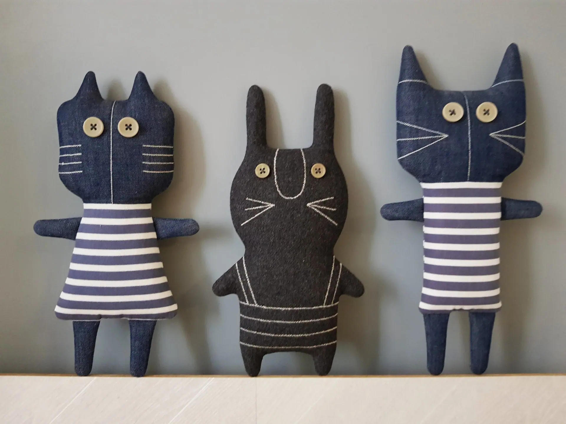 Black Rabbit sewing pattern PDF, tutorial Halloween Doll Diy 8 rabbit sewing pattern
