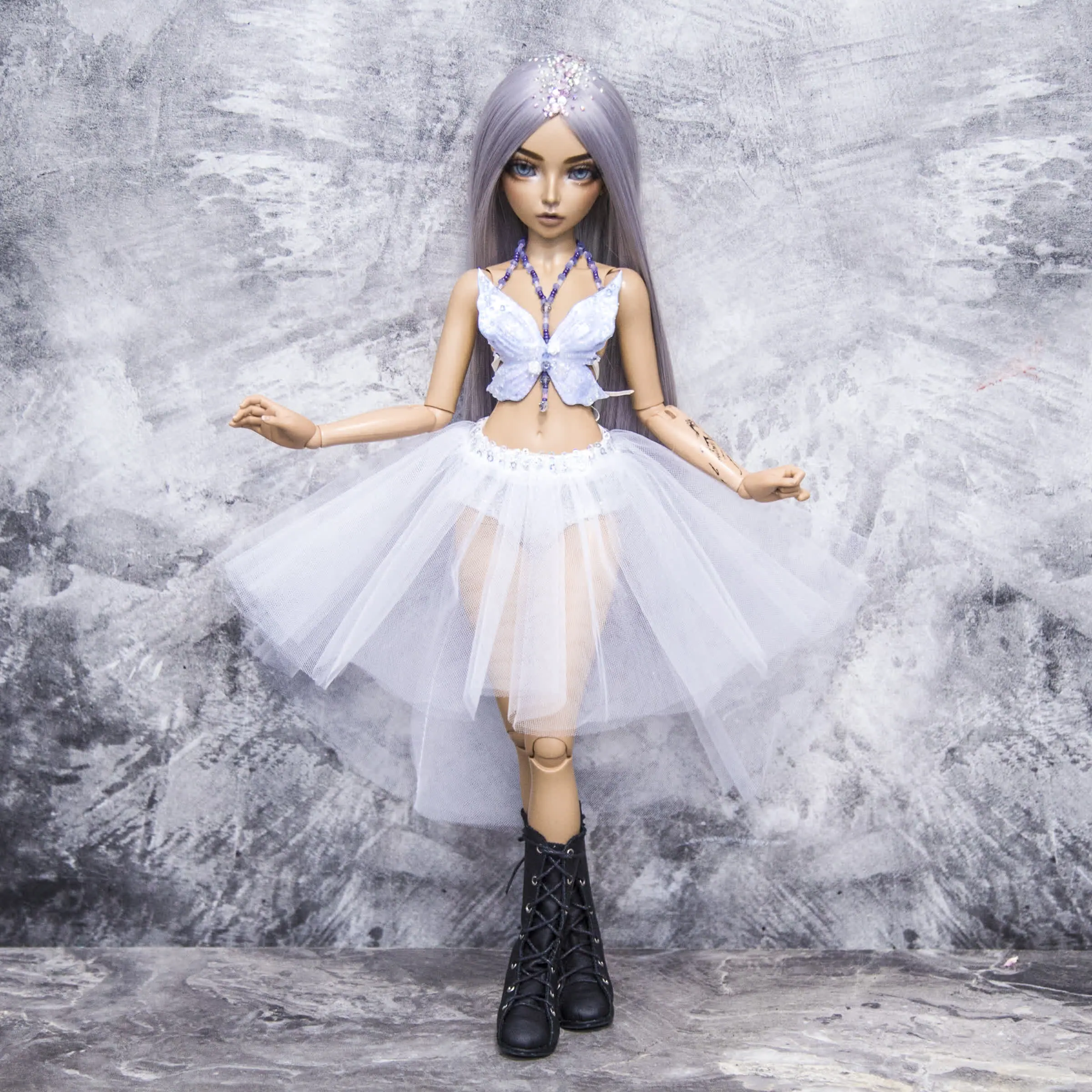 White Tulle Skirt for Minifee Fairyland 1 1.jpg