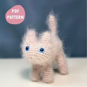 Crochet cat pattern Amigurumi plush cat Crochet animal