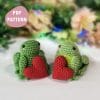 Frog and toad in love crochet pattern pdf