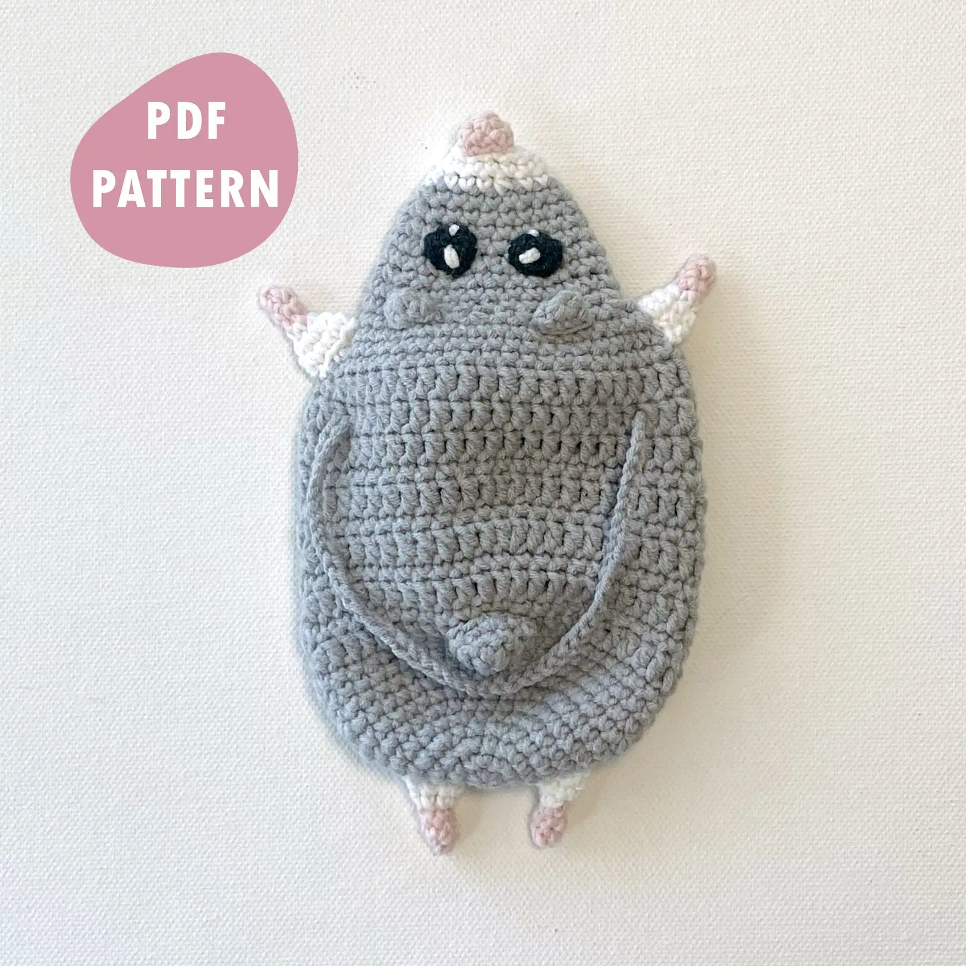 Crochet_Sad_Hamster_Tutorial_Headphone_Pouch_Crochet_pattern_PDF_Earphone_Case_Digital_Download