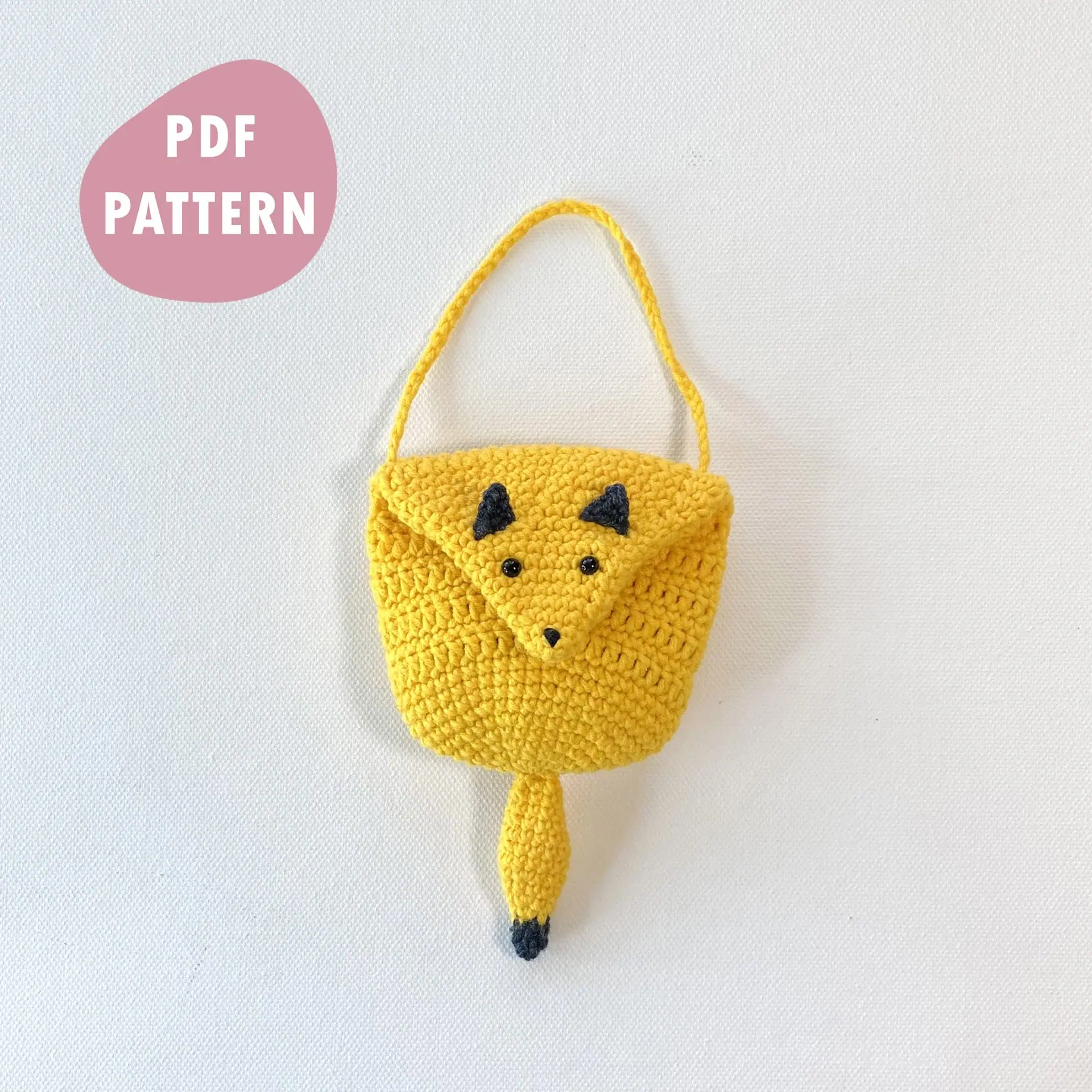 Crochet_Fox_Pouch_Tutorial_Headphone_Fox_Pouch_Crochet_pattern_PDF_Earphone_Case_Digital_Download