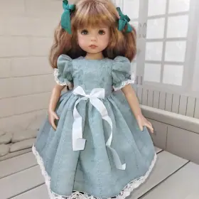 Little Darling dark turquoise dress.