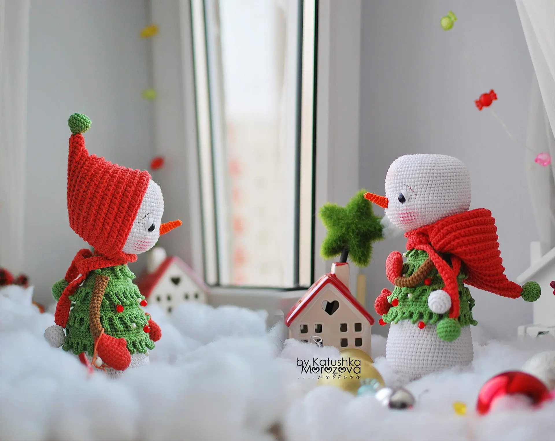 Crochet Snowman Pattern English, Crochet toy, 23cm 2 Crochet Snowman Pattern