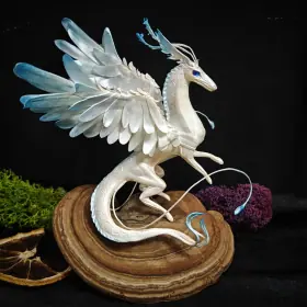 Blue dragon art work for dollhouse
