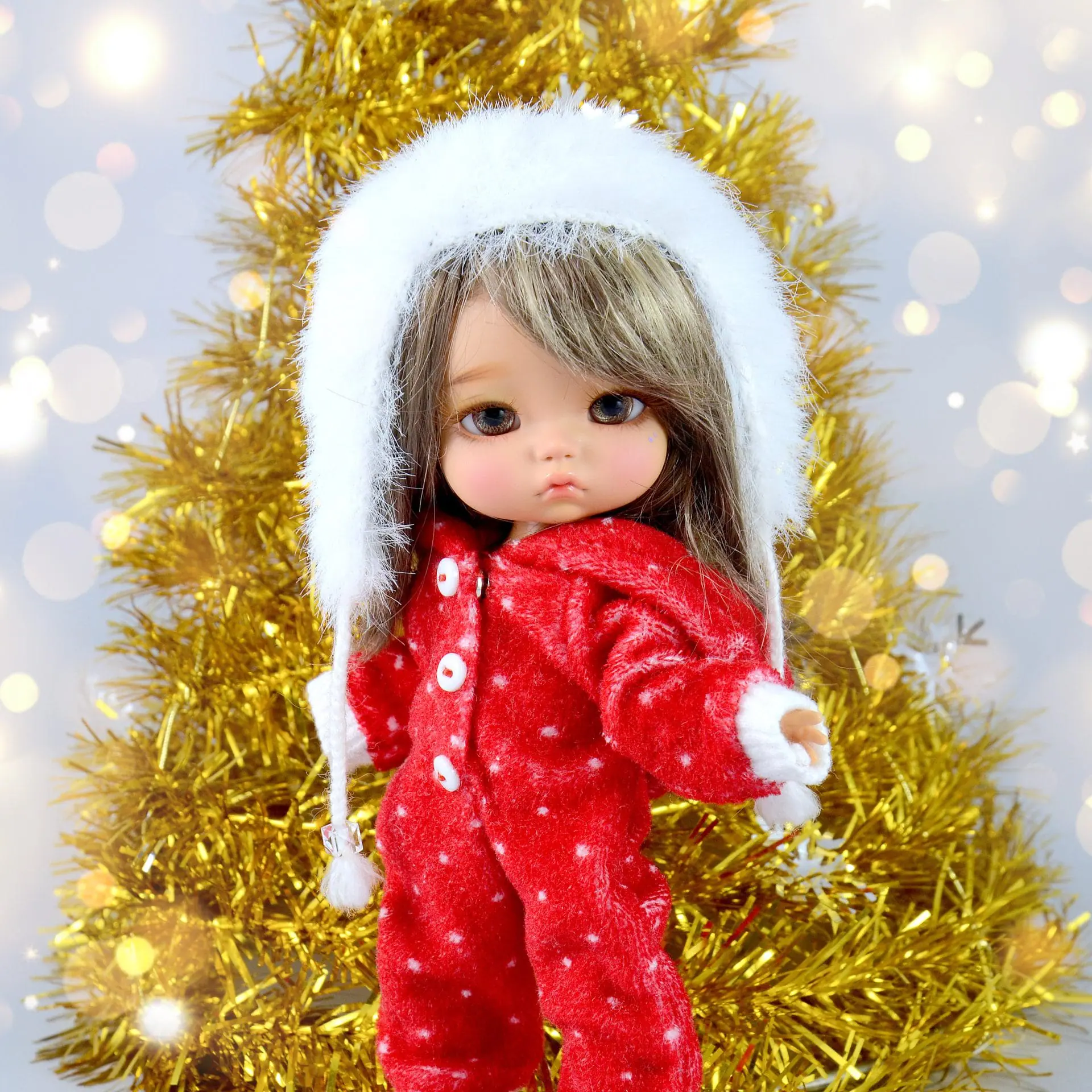 Kigurumi and fluffy knitted hat for LatiYellow and BoiDolls 3