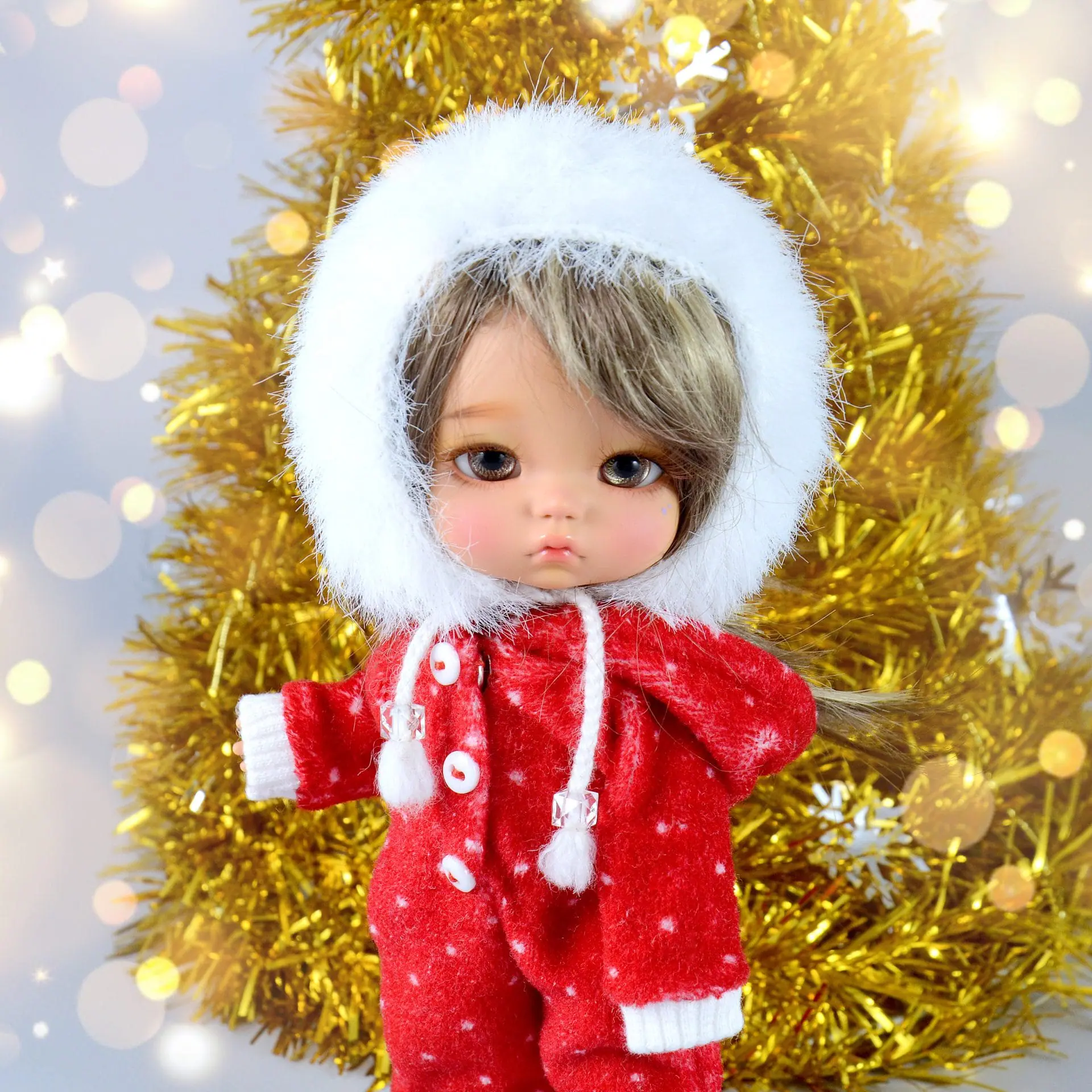 Kigurumi and fluffy knitted hat for LatiYellow and BoiDolls 1