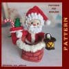 Amigurumi Santa Claus Climbing on Chimney Crochet Pattern