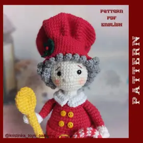 Mrs Сlaus Cook Holiday Christmas Doll Amigurumi Pdf English